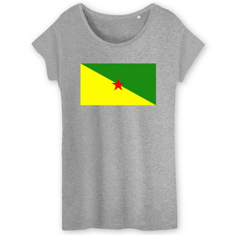 Image of drapeau independantiste guyane tshirt femme 