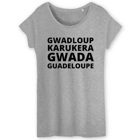 Image of gwadloup karukera tshirt femme 