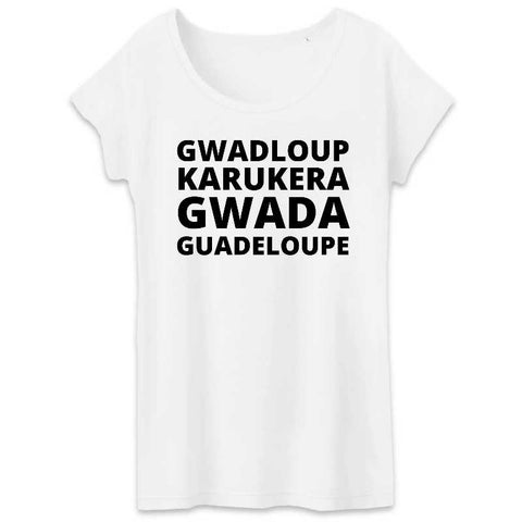 Image of tshirt femme gwadloup karukera