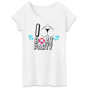 tshirt femme i love boat party