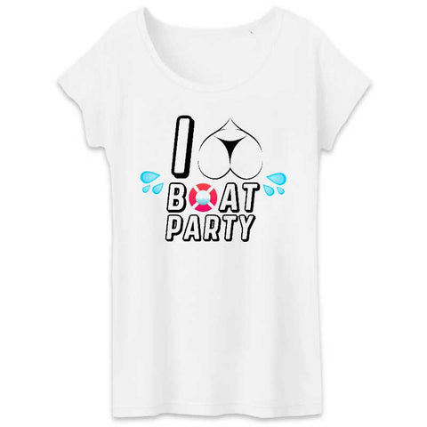 Image of tshirt femme i love boat party