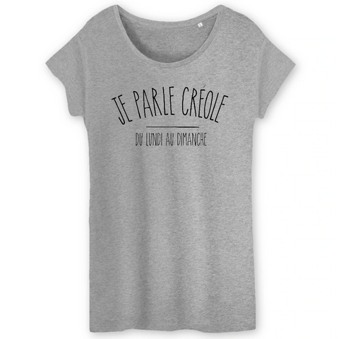 Image of tshirt femme je parle kreyol