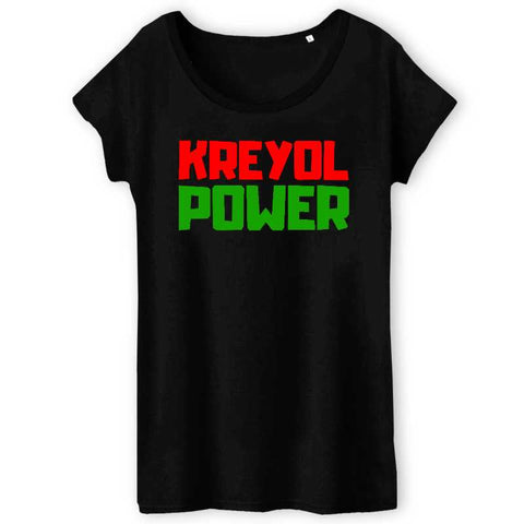 Image of tshirt femme kreyol power