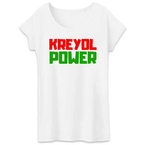 Image of kreyol power tshirt femme 
