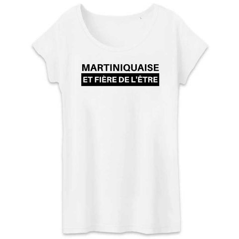 Image of tshirt martiniquaise et fière de l'être femme 