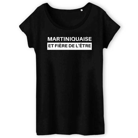 Image of tshirt femme martiniquaise et fière de l'être