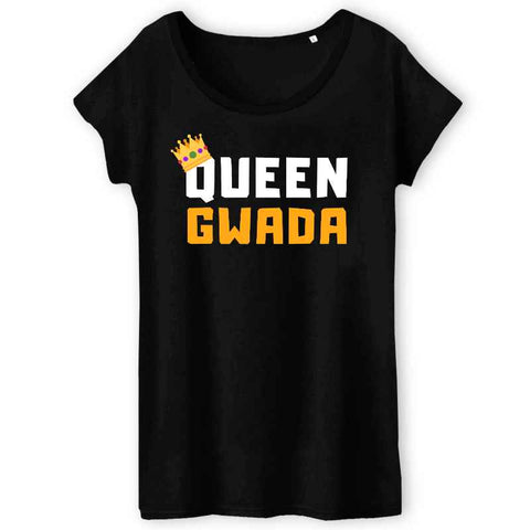 Image of tshirt femme queen gwada