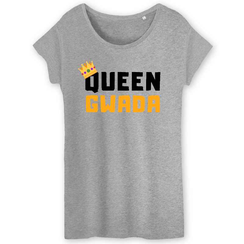 t-shirt femme queen gwada