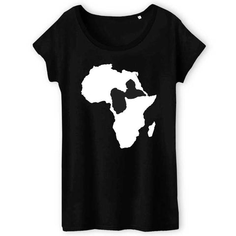 Image of tshirt femme afrique guadeloupe