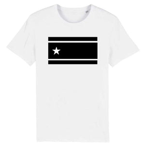 tshirt homme drapeau guadeloupe noir et blanc