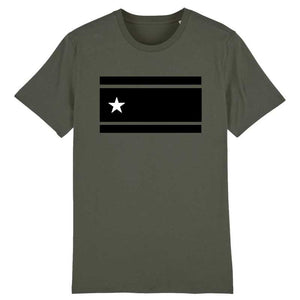 T-shirt Homme - Drapeau Guadeloupe Noir et Blanc