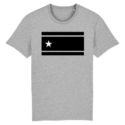 Image of drapeau guadeloupe noir et blanc tshirt homme 