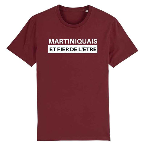 Image of tshirt homme martiniquais et fier de l'être