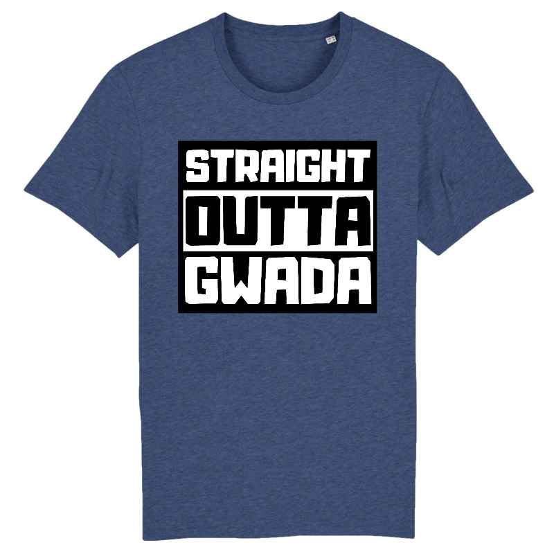 straight outta gwada t-shirt homme 