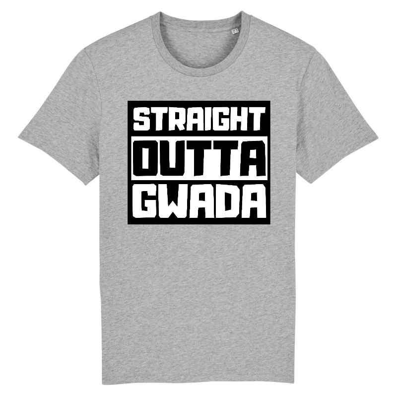 t-shirt homme straight outta gwada