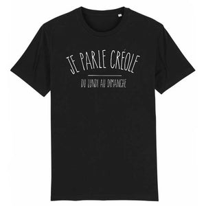 T-Shirt Homme - Je parle créole du lundi au dimanche